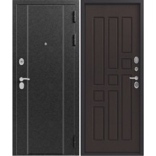 Дверь входная Эталон X-2, Серебро - Венге